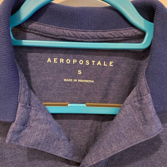 AEROPOSTALE Men’s Small Blue Polo Shirt - Picture 3 of 3
